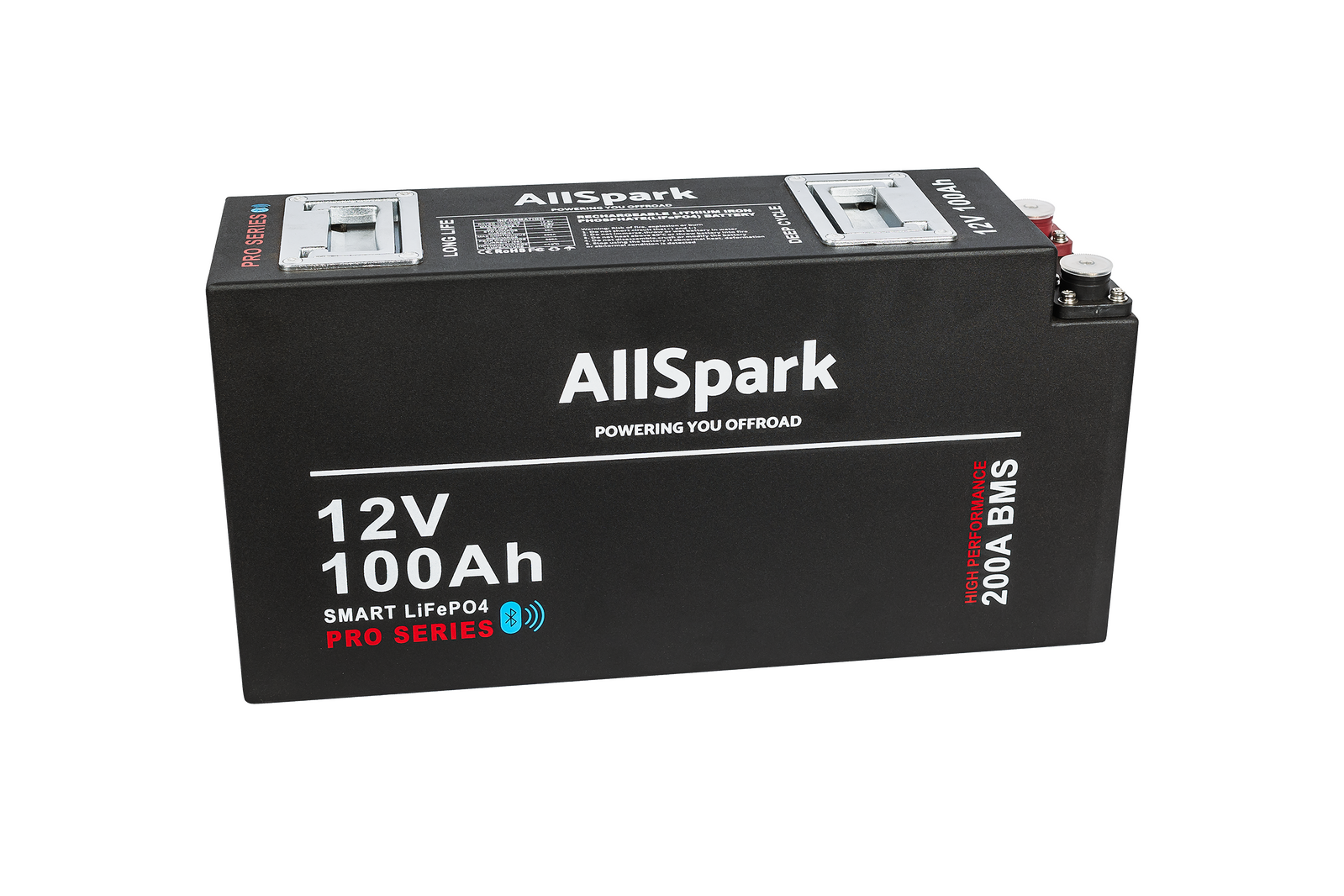 AllSpark - Pro-series 12V 100Ah Slimline LiFePO4 battery with Bluetooth