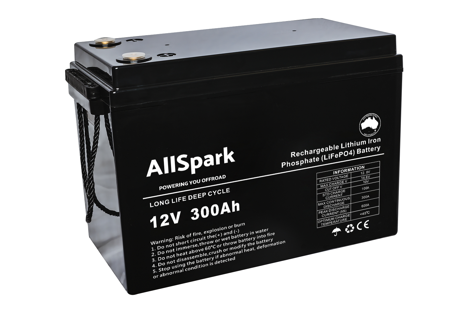 AllSpark 12V 300ah High Performance Lithium Battery (ABS CASE)