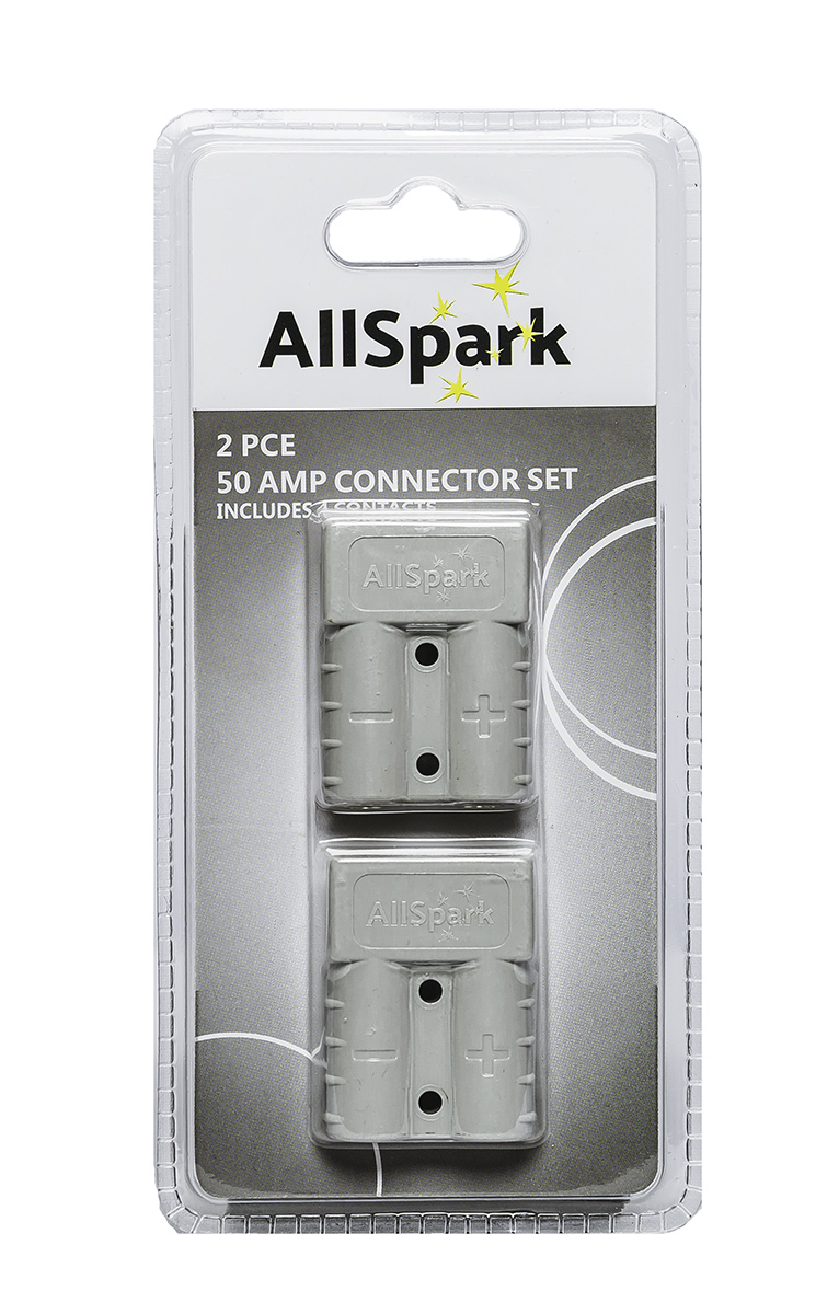 AllSpark 50A Anderson Style Plug Connector  - 2 Pack 6 AWG
