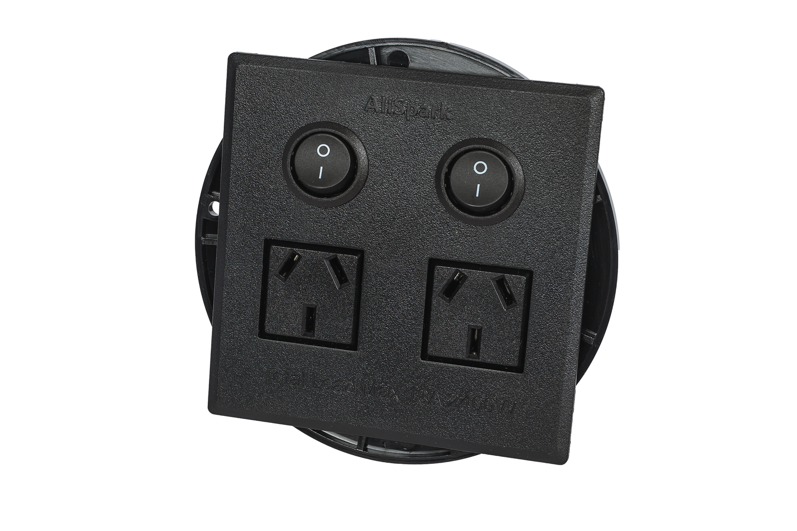 AllSpark 2 Outlet Flush Mount Power Board - Plug & Play