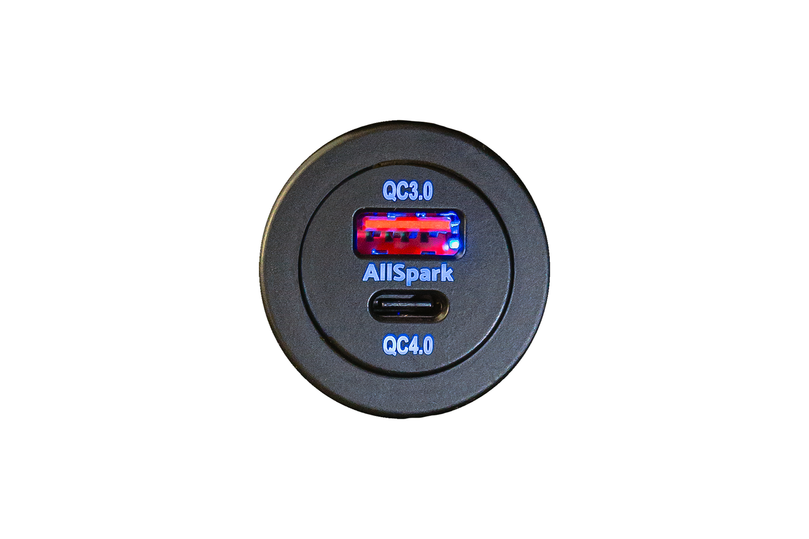 AllSpark Black QC3 USB + QC4 USB Type C PD 60W Charging Socket