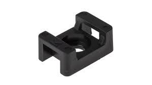 Cable Tie Mount Black- Saddle Type Small 10 Pack