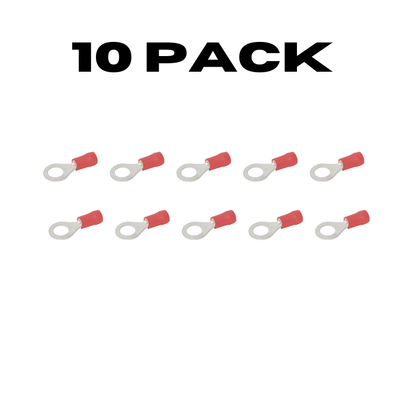 Red Ring Terminal - 4.3mm 10 Pack