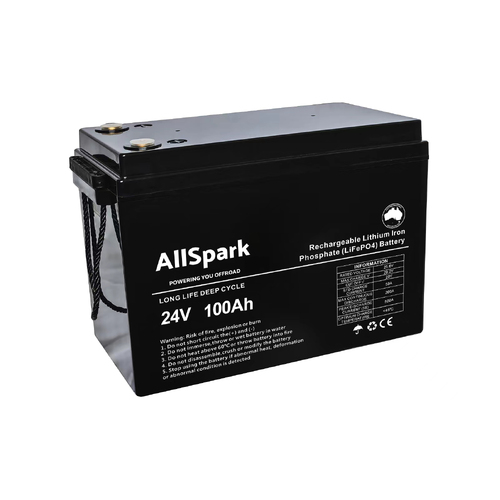 ALLSPARK 24V 100AH HIGH PERFORMANCE LITHIUM BATTERY ABS CASE