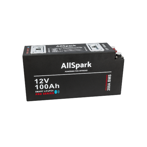 AllSpark - Pro-series 12V 100Ah Slimline LiFePO4 battery with Bluetooth