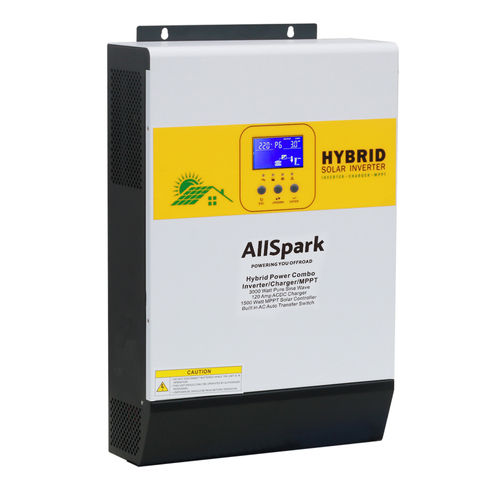 AllSpark - Pro-Series 24V 3000 Watt Hybrid Inverter AC Charger MPPT Combo