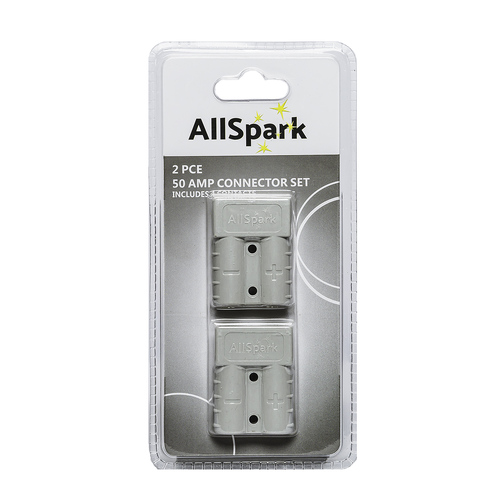 AllSpark 50A Grey Anderson Connector Plug  - 2 Pack 6 AWG