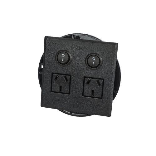 AllSpark 2 Outlet Flush Mount Power Board - Plug & Play GPO