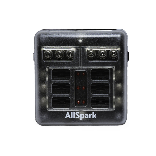 AllSpark Surface Mount Fuse block with indication light - 6 Way