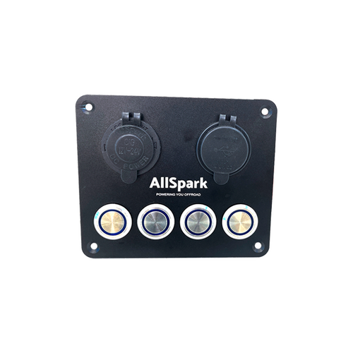 AllSpark 4 way push button switch panel