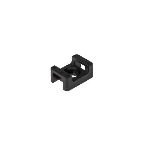 Cable Tie Mount Black- Saddle Type Medium 10 Pack