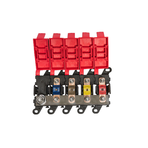 Bussmann Modular Fuse Holders -  4 x Midi Fuse Holder + Input Module + Busbar