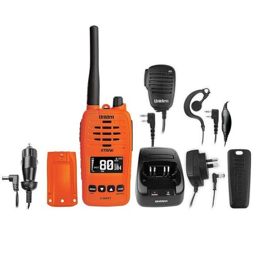 Uniden Hand Held UHF Kit XTRAK 50 ORANGE