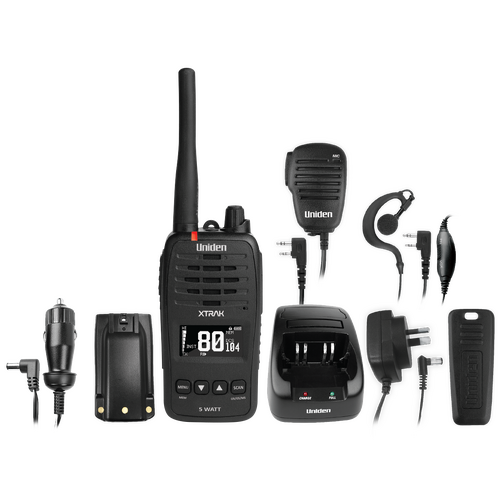 Uniden Hand Held UHF Kit XTRAK 50 BLACK