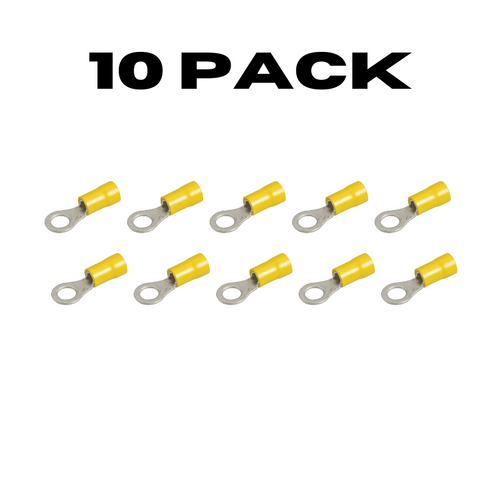 Yellow Ring Terminal - 4.3mm 10 Pack